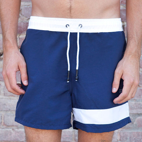 Ours Retro Swim Short Elastic Waist